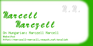 marcell marczell business card